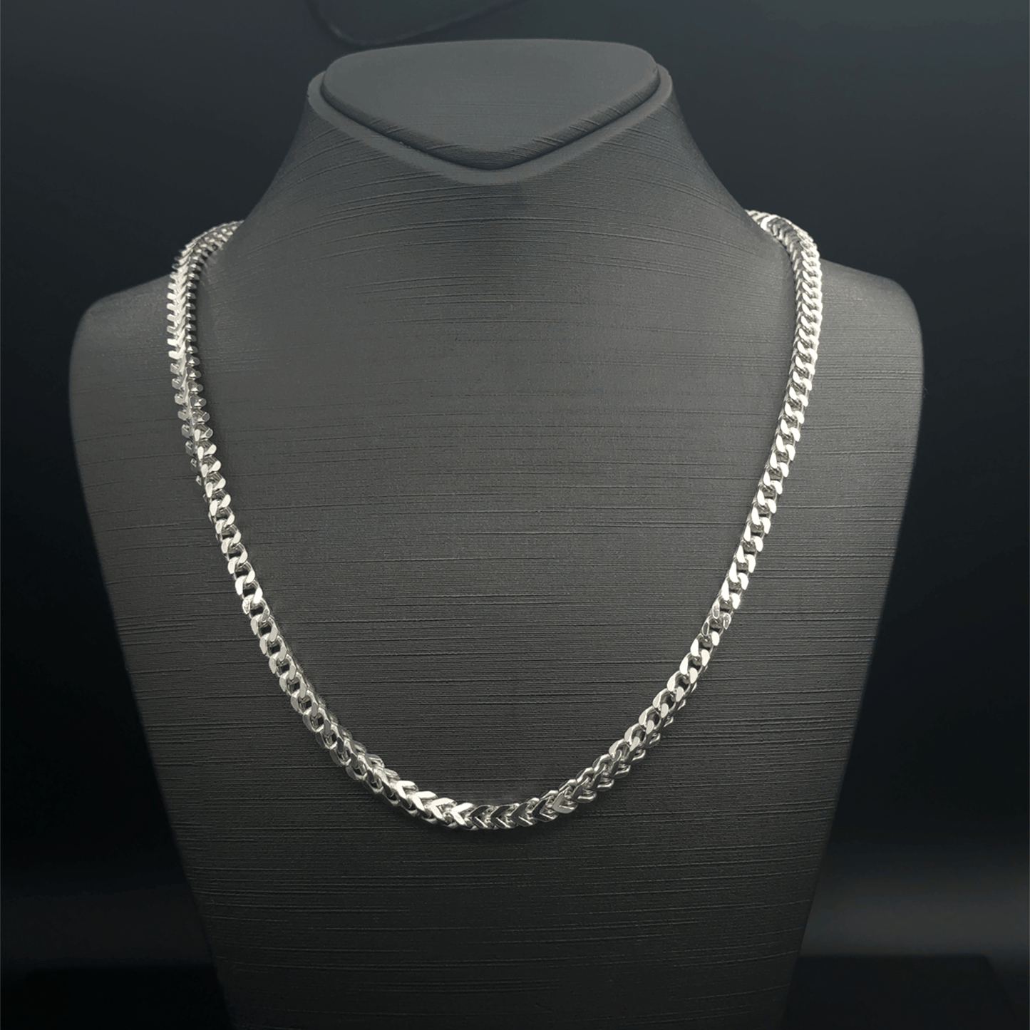 925 Sterling Silver Franco Chain - 22"- 62.6G