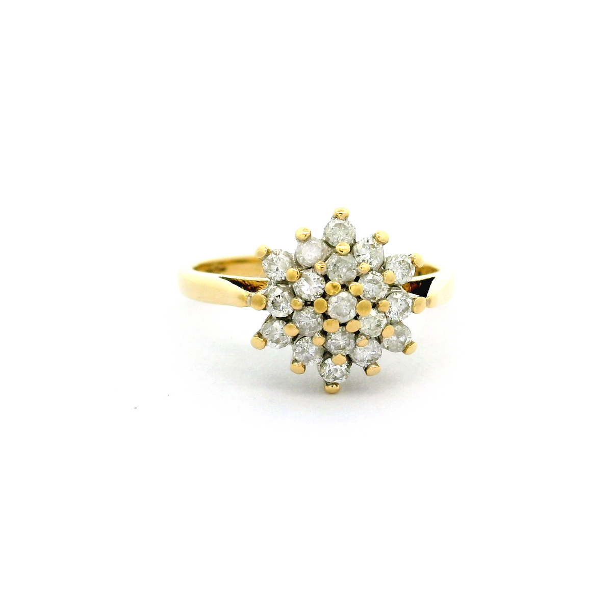 18ct Diamond Cluster Ring