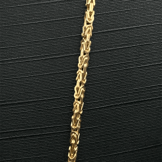 9CT Yellow Gold box chain - 26"- 16.6G