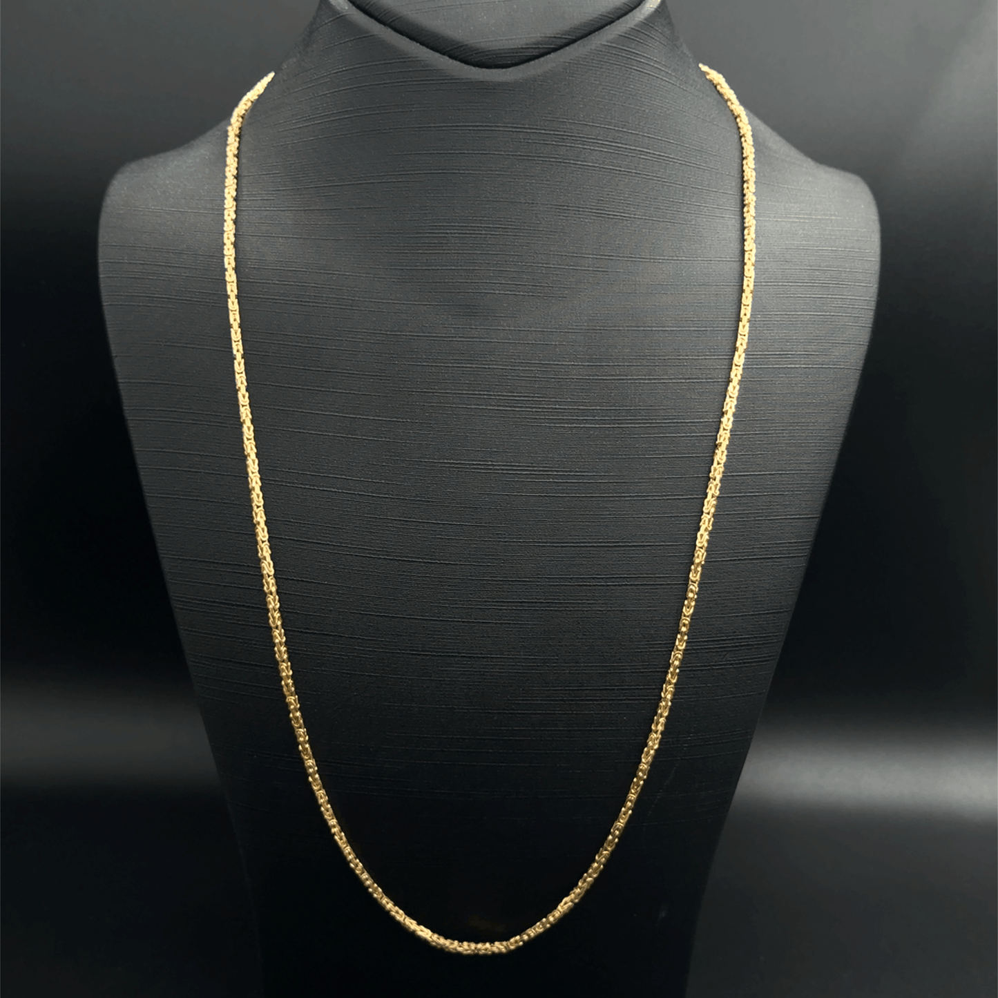9CT Yellow Gold box chain - 26"- 16.6G