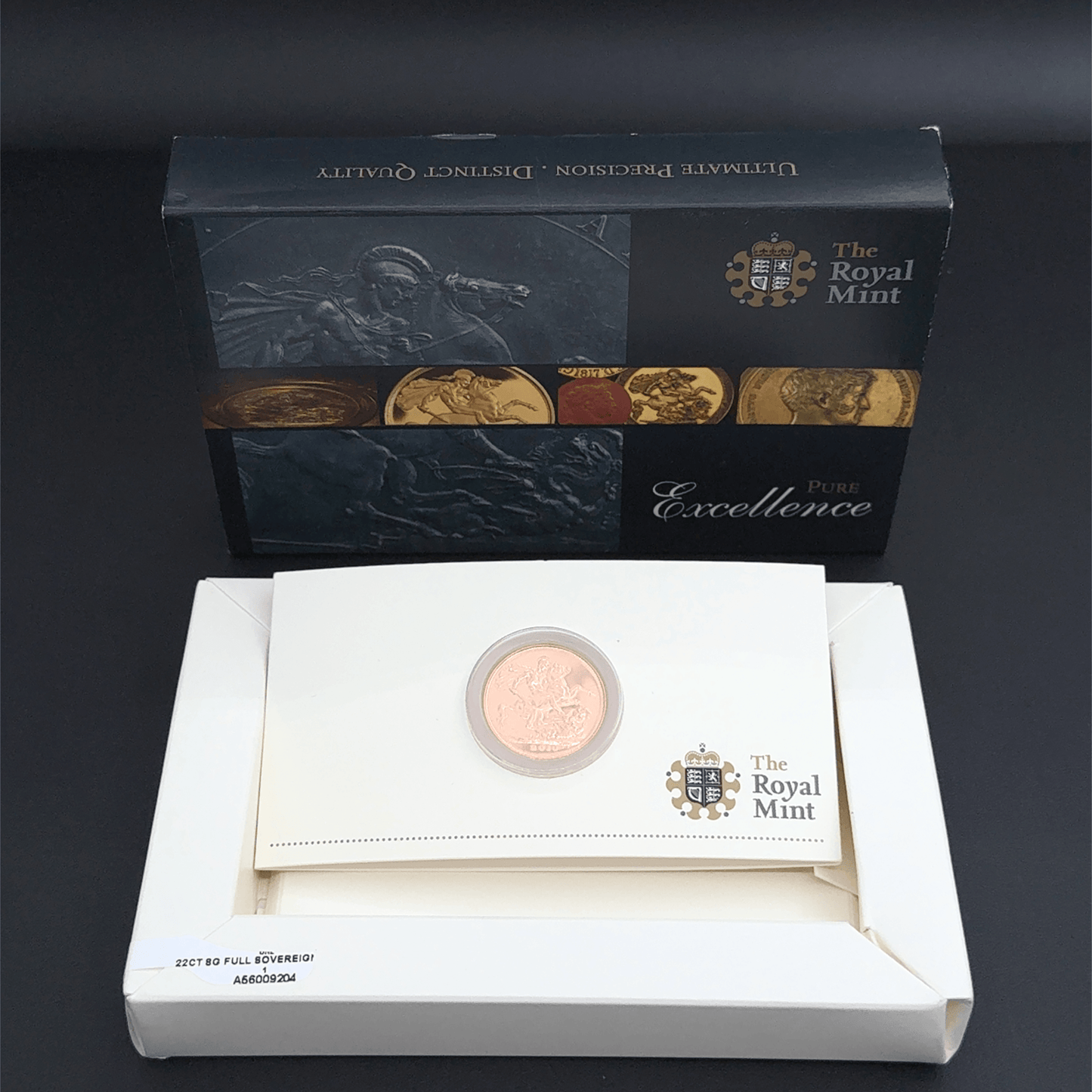 22CT Gold Royal Mint 2010 Full Sovereign - 8G - Proof -
