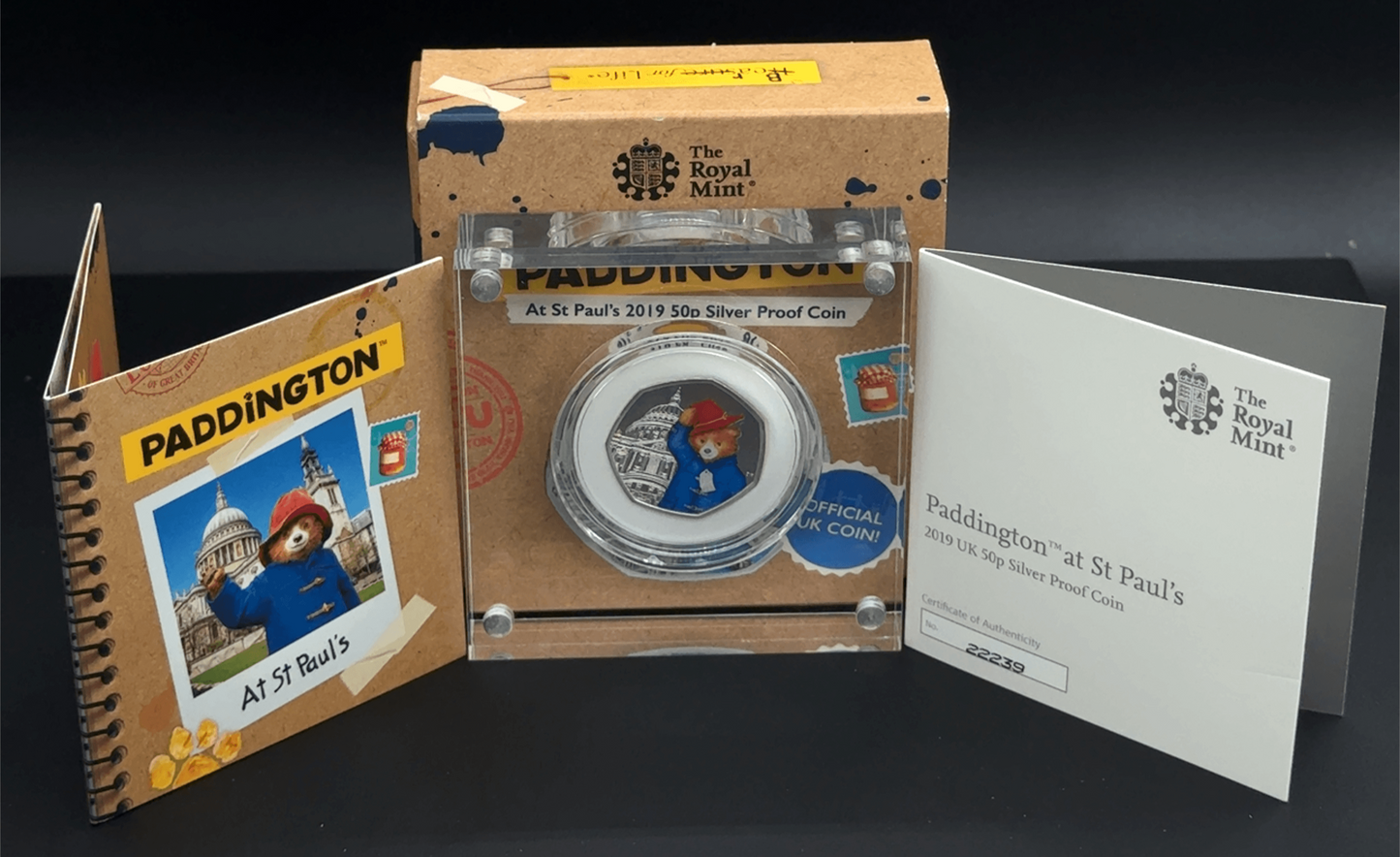 Sterling Silver Paddington at St Paul's 50p Commerative Coin