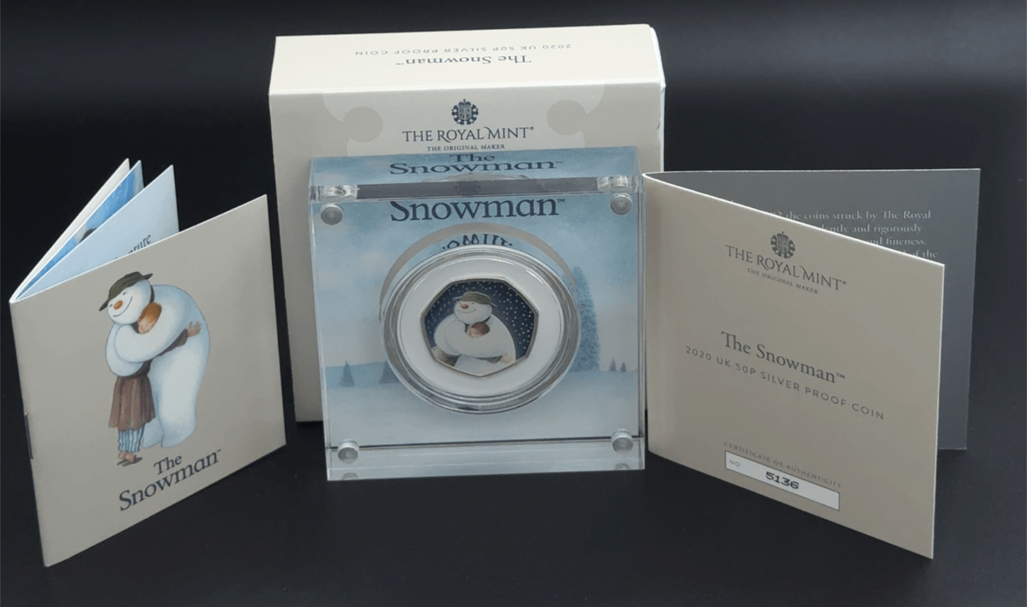 Sterling Silver The Snowman Commerative 50p Coin