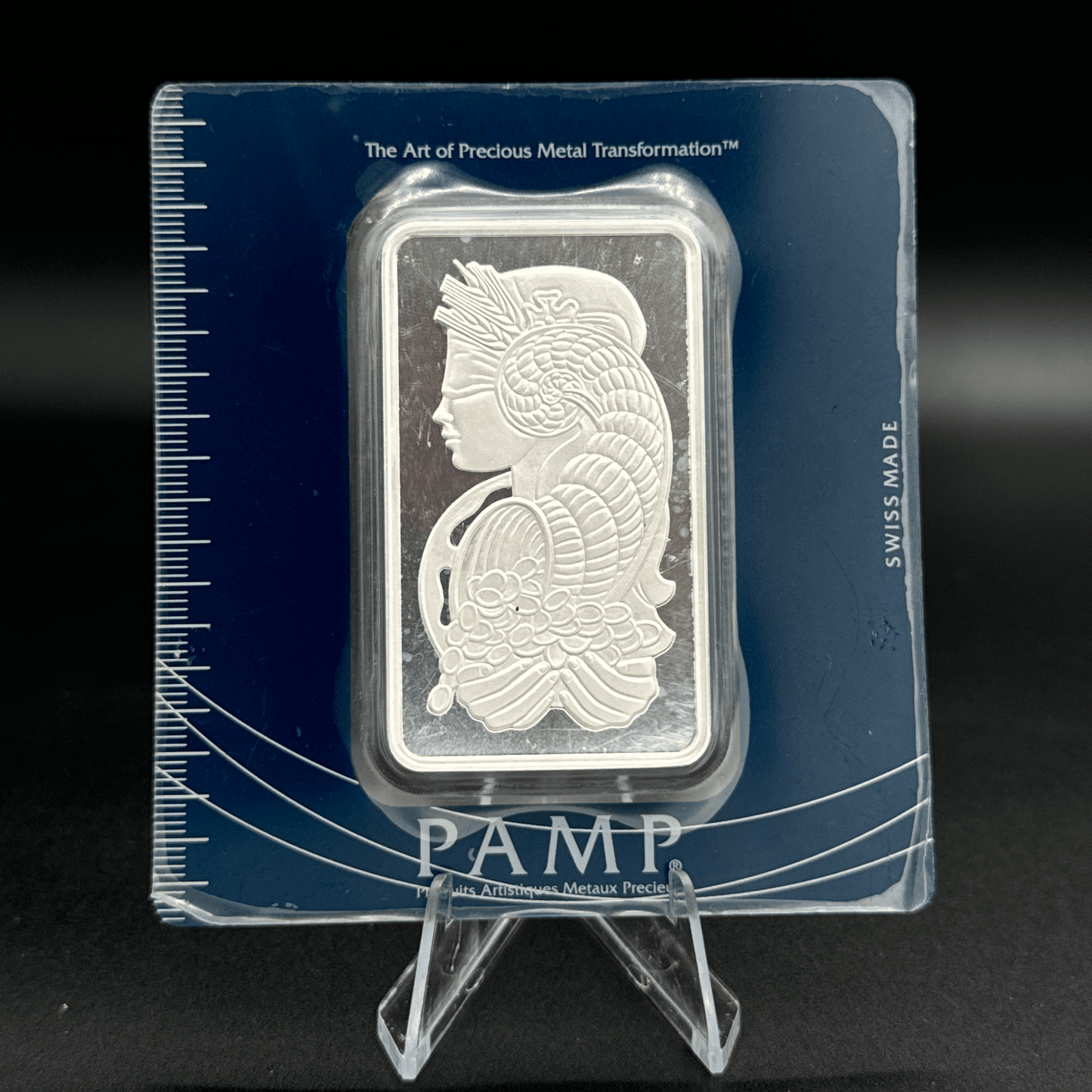 999 Fine Silver PAMP Bar - 100G -