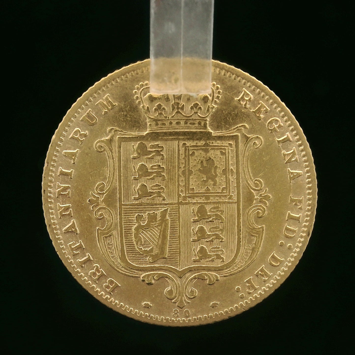 22CT 4G Gold Half Sovereign - 1877 -