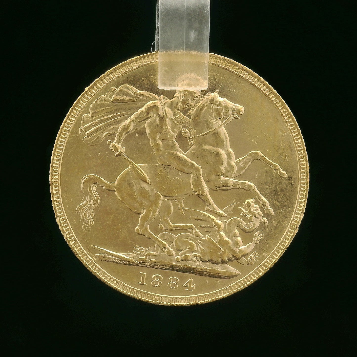 22CT 8G Gold Sovereign - 1884