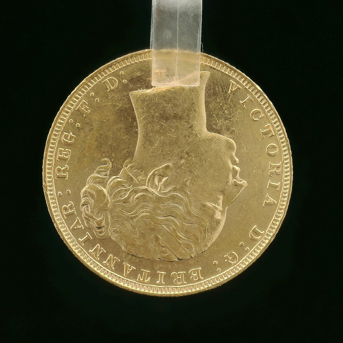 22CT 8G Gold Sovereign - 1884