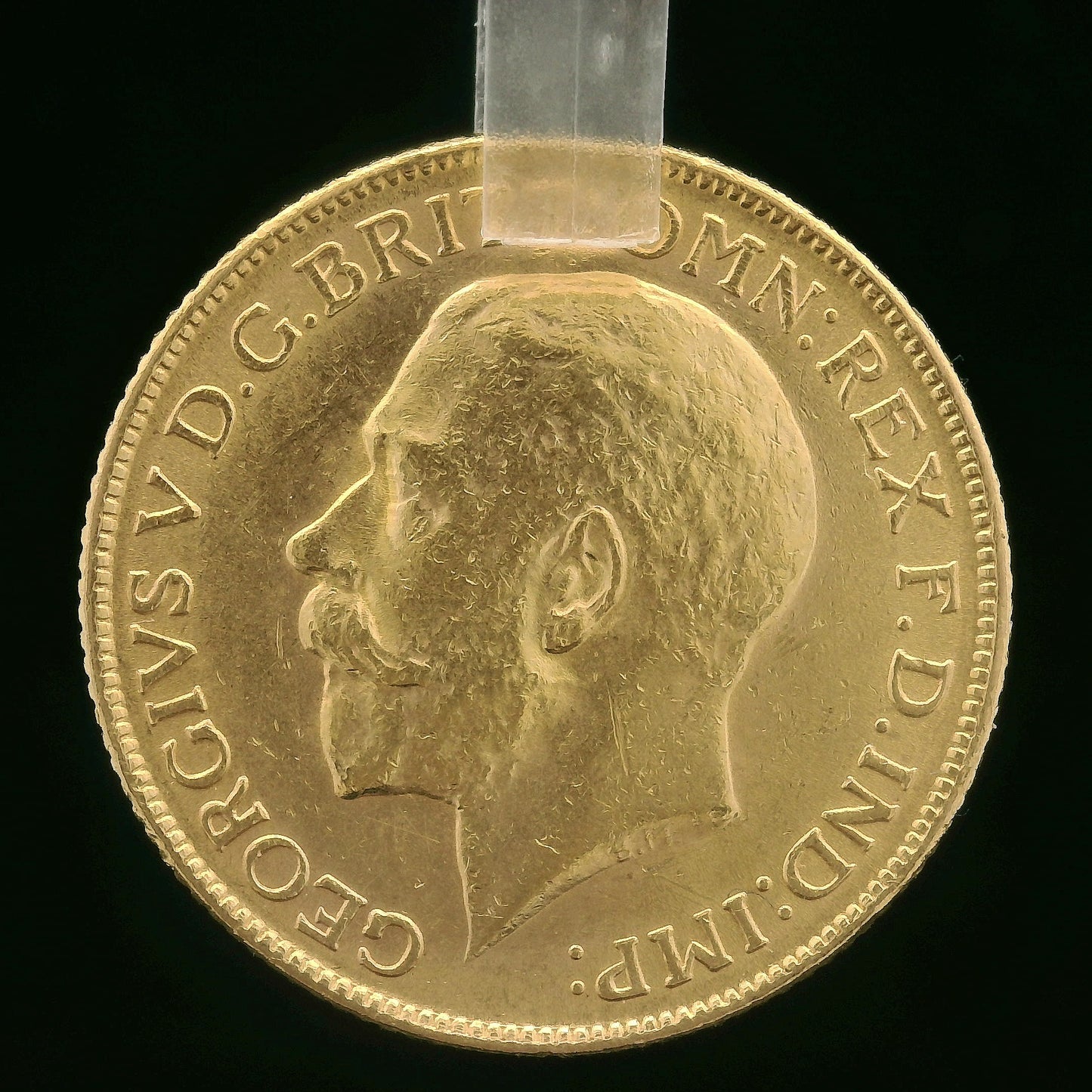 22CT 8G Gold Sovereign - 1918 - Bombay