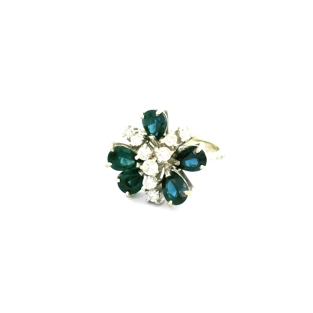 18ct Diamond & Sapphire Ring