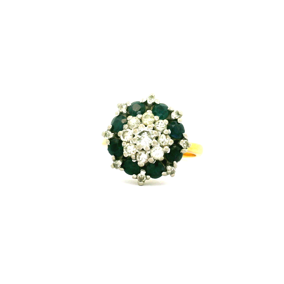 18ct Diamond & Sapphire ring