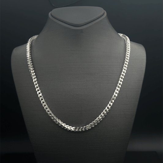 925 Sterling Silver Franco Chain - 22"- 62.6G
