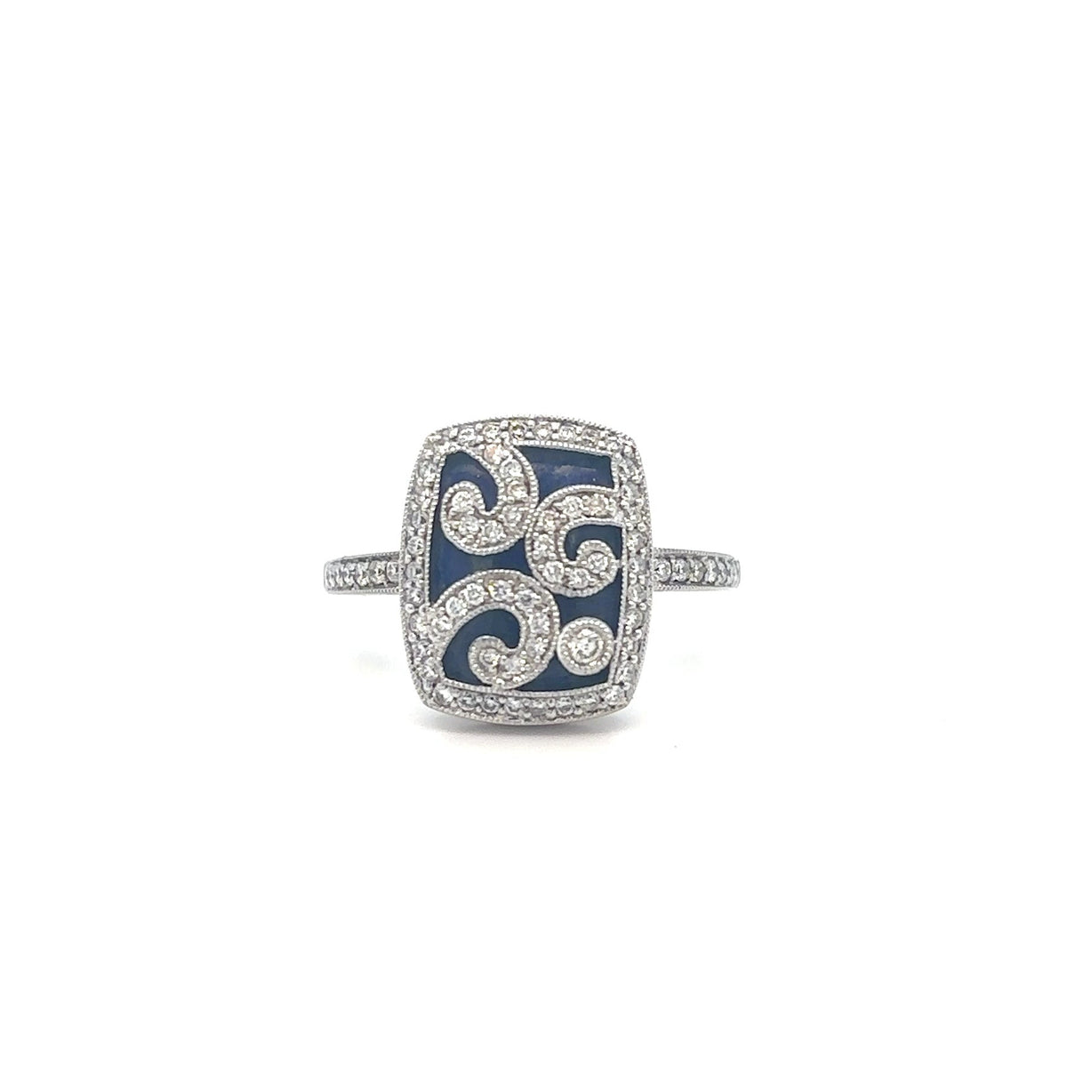 18ct Diamond & Sapphire Ring