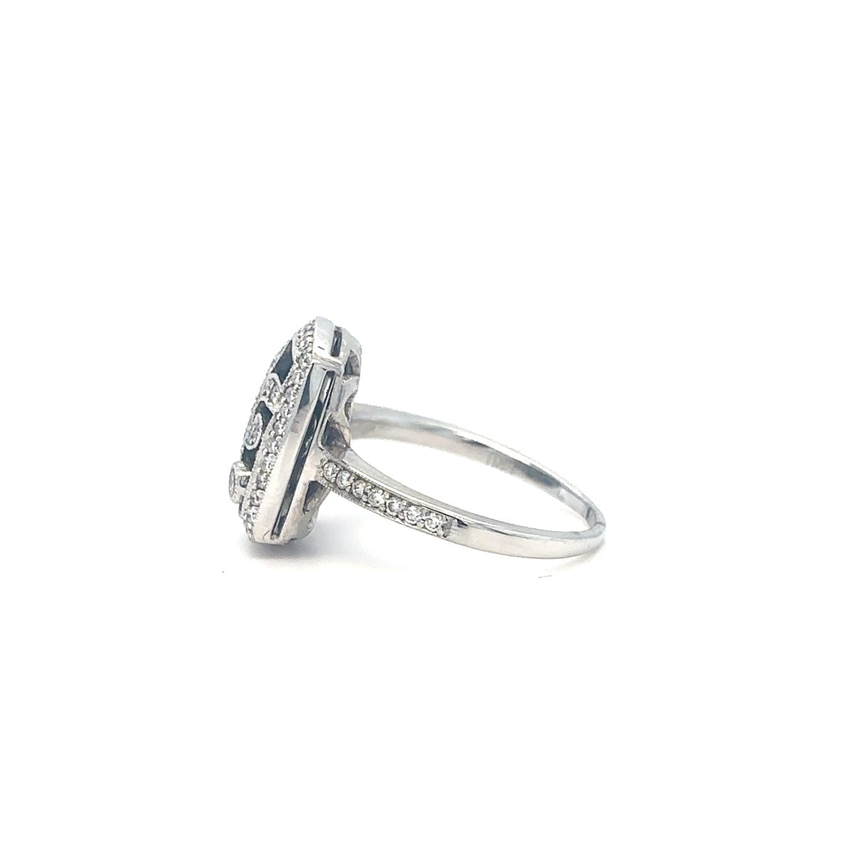18ct Diamond & Sapphire Ring