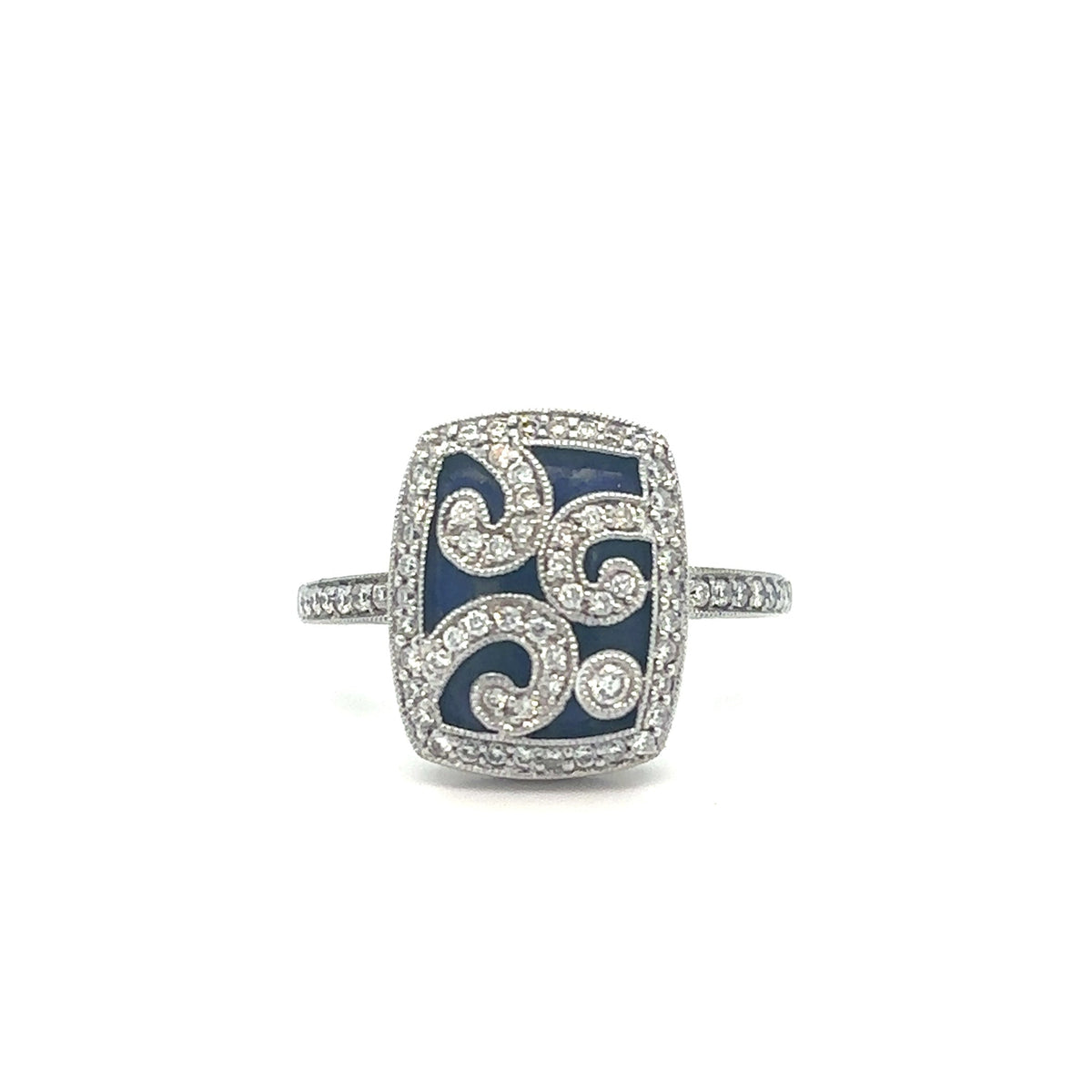 18ct Diamond & Sapphire Ring