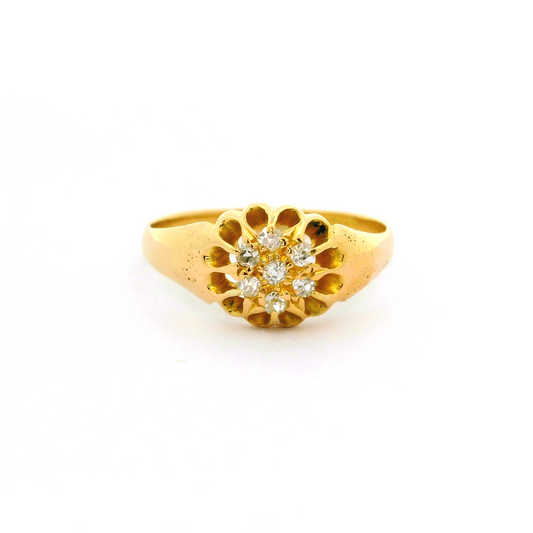 18ct Diamond Cluster Ring