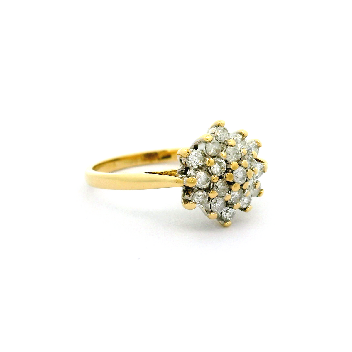 18ct Diamond Cluster Ring