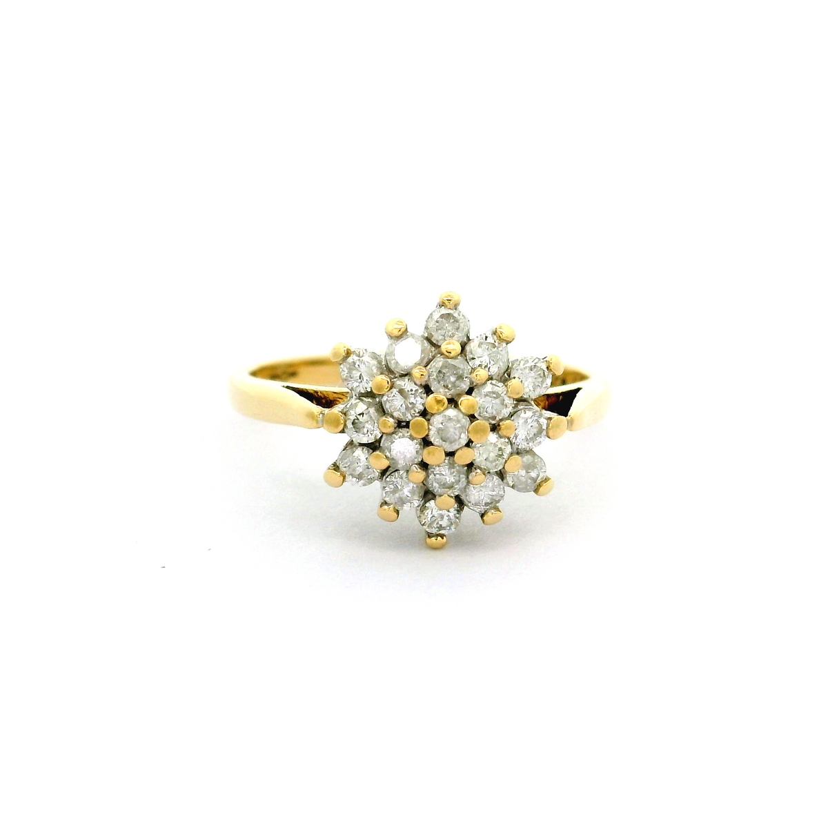 18ct Diamond Cluster Ring