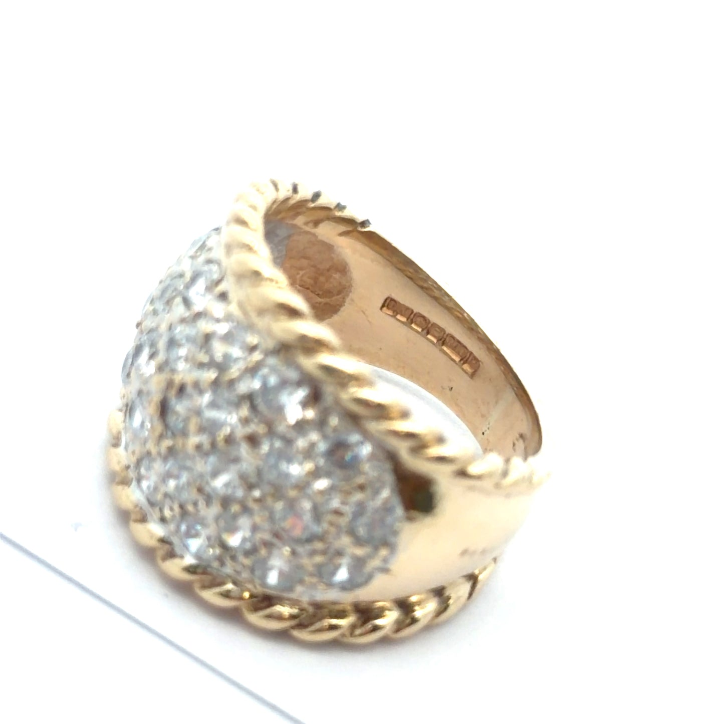 Oval Cubic Zirconia Signet Ring