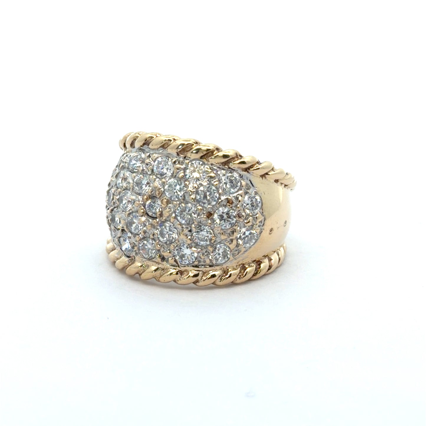 Oval Cubic Zirconia Signet Ring