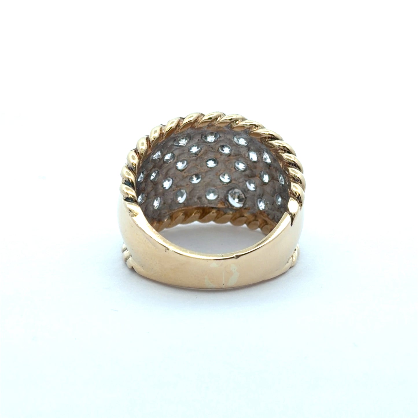 Oval Cubic Zirconia Signet Ring
