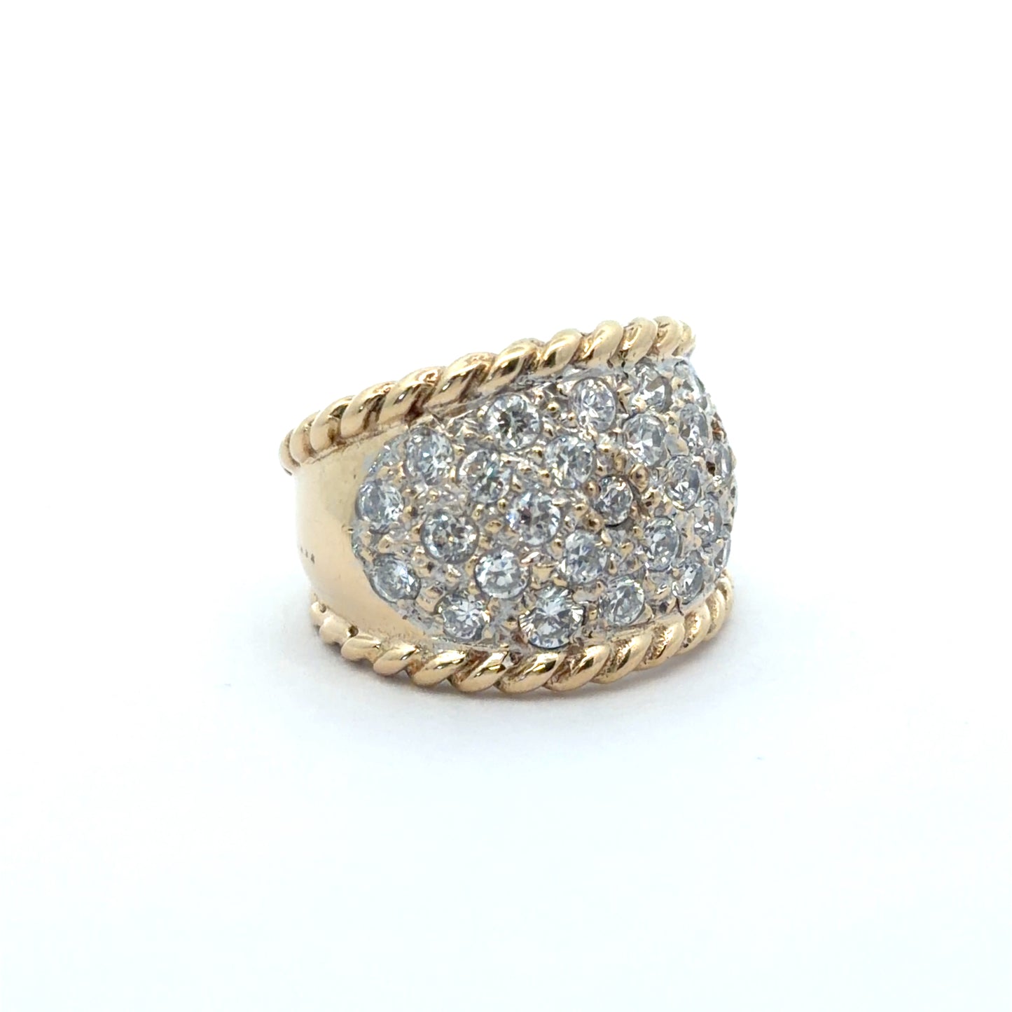 Oval Cubic Zirconia Signet Ring