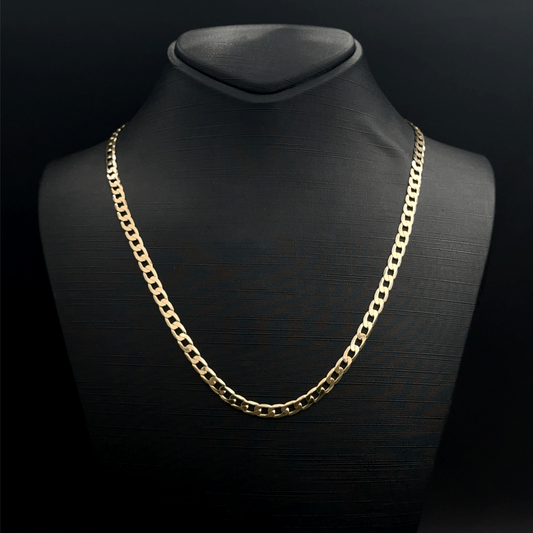 9CT Yellow Gold Preowned Curb Chain - 20""- 13.9G