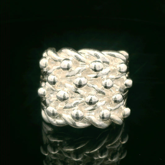 925 Sterling Silver Keepers RIng - Size Z"- 33.5G