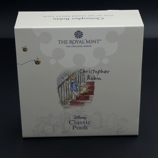 Sterling Silver Christopher Robin Commemerative 50p Coin
