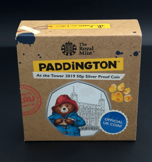 Sterling Silver Paddington at the Tower 50p Commerative Coin
