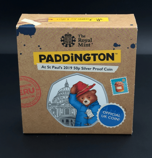 Sterling Silver Paddington at St Paul's 50p Commerative Coin