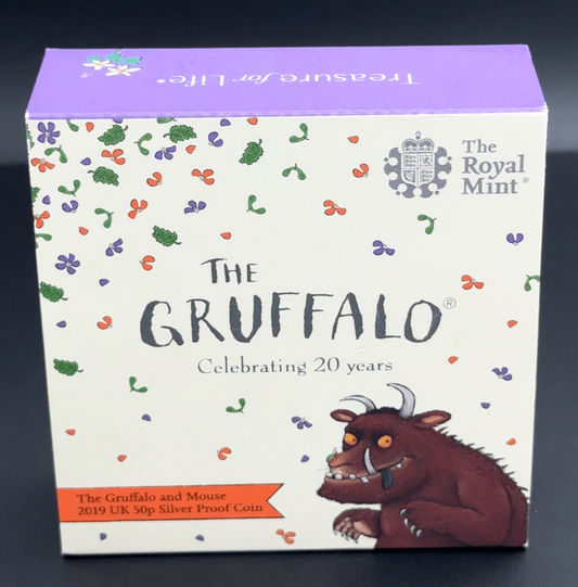 Sterling Silver Gruffalo and Mouse 50p Commerative Coin