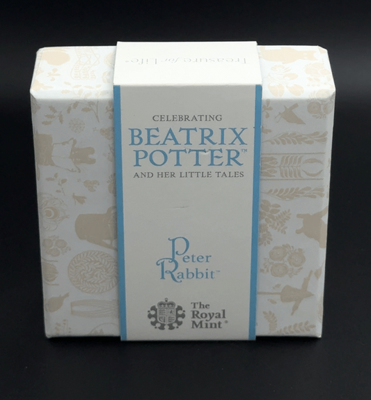 Sterling Silver Beatrix Potter, Flopsy Bunny Commerative Coin