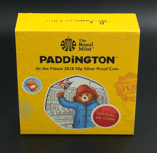 Sterling Silver Paddington at the Palace 50p Commerative Coin