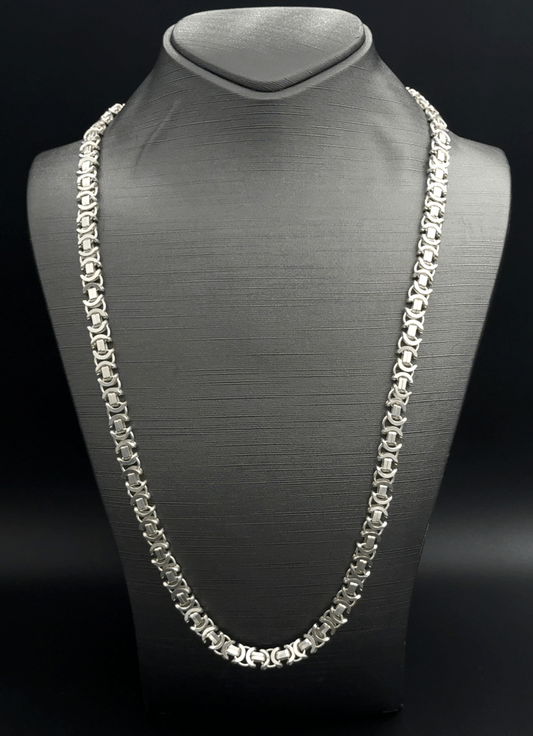 925 Sterling Silver Byzantine Necklace - 26"- 83G
