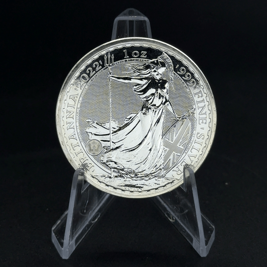 999 Fine Silver Radial Sunburst Pattern Britannia - 1oz - Various Dates