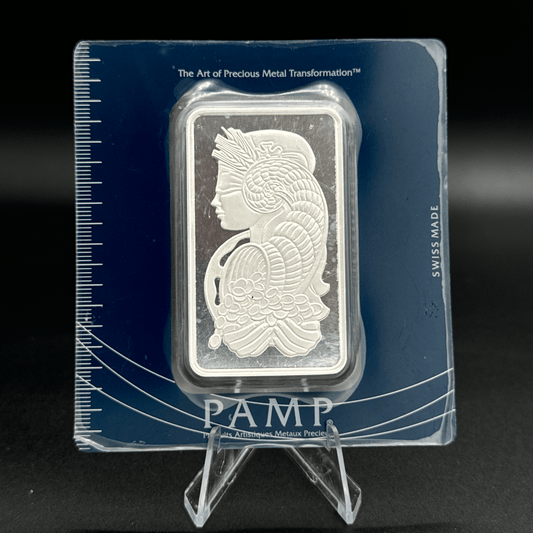 999 Fine Silver PAMP Bar - 100G -