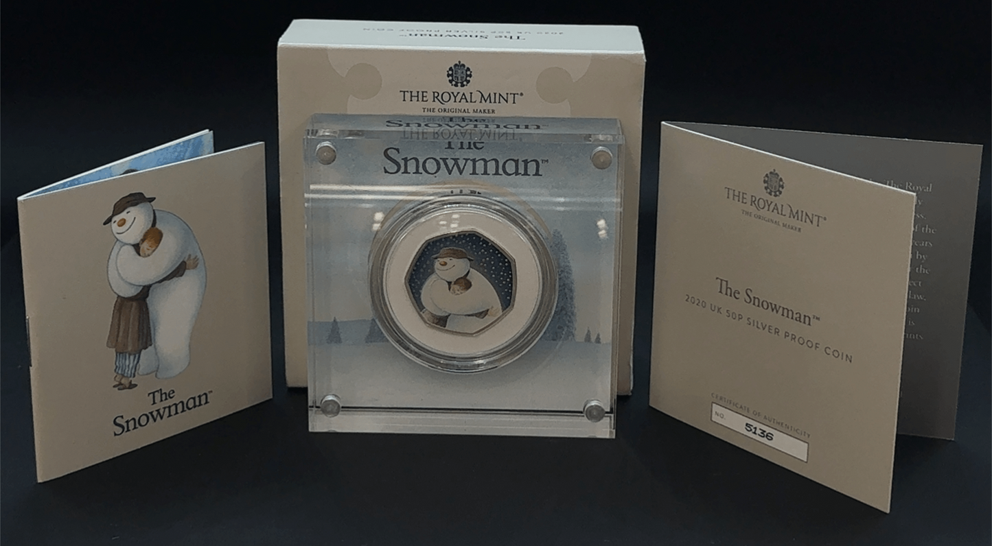 The Royal Mint The Snowman Sterling Silver 50p
