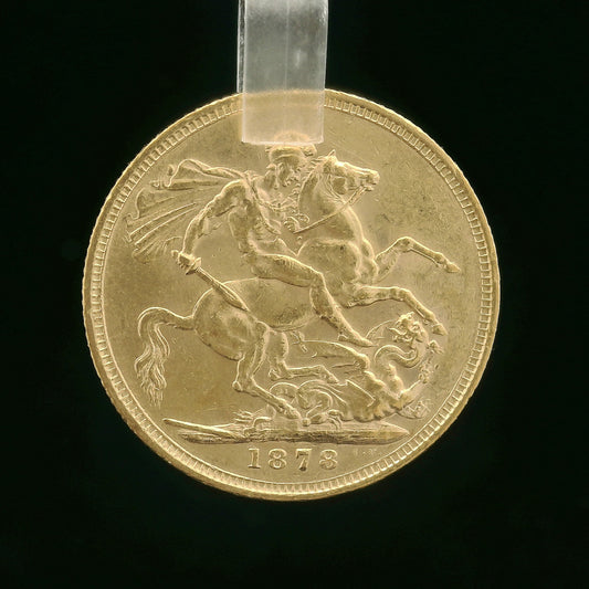 22CT 8G Gold Sovereign - 1878