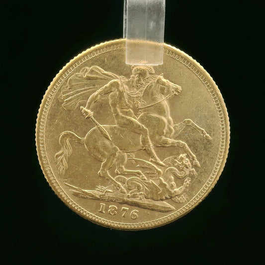 22CT 8G Gold Sovereign - 1876