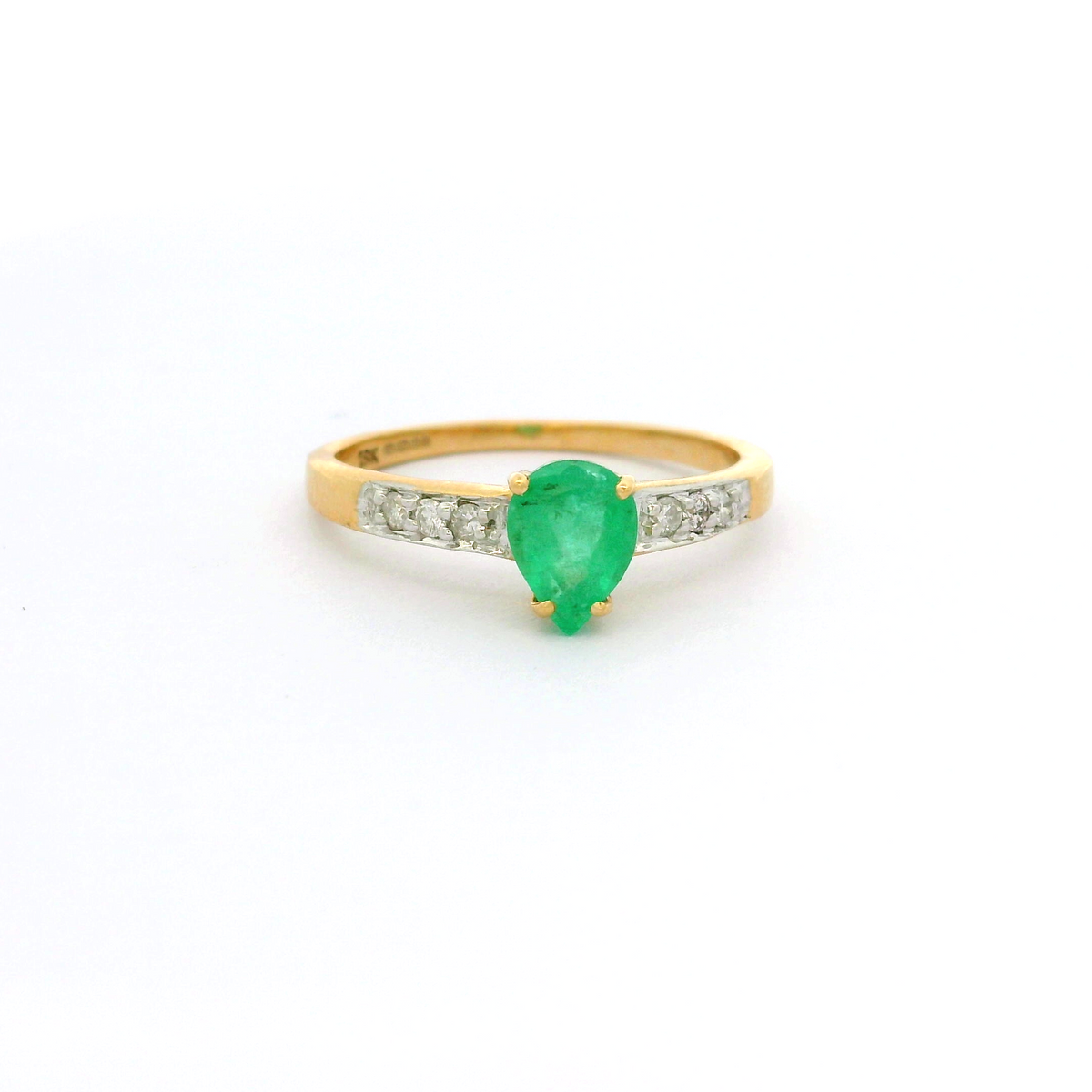 18ct Emerald and Diamond Ring