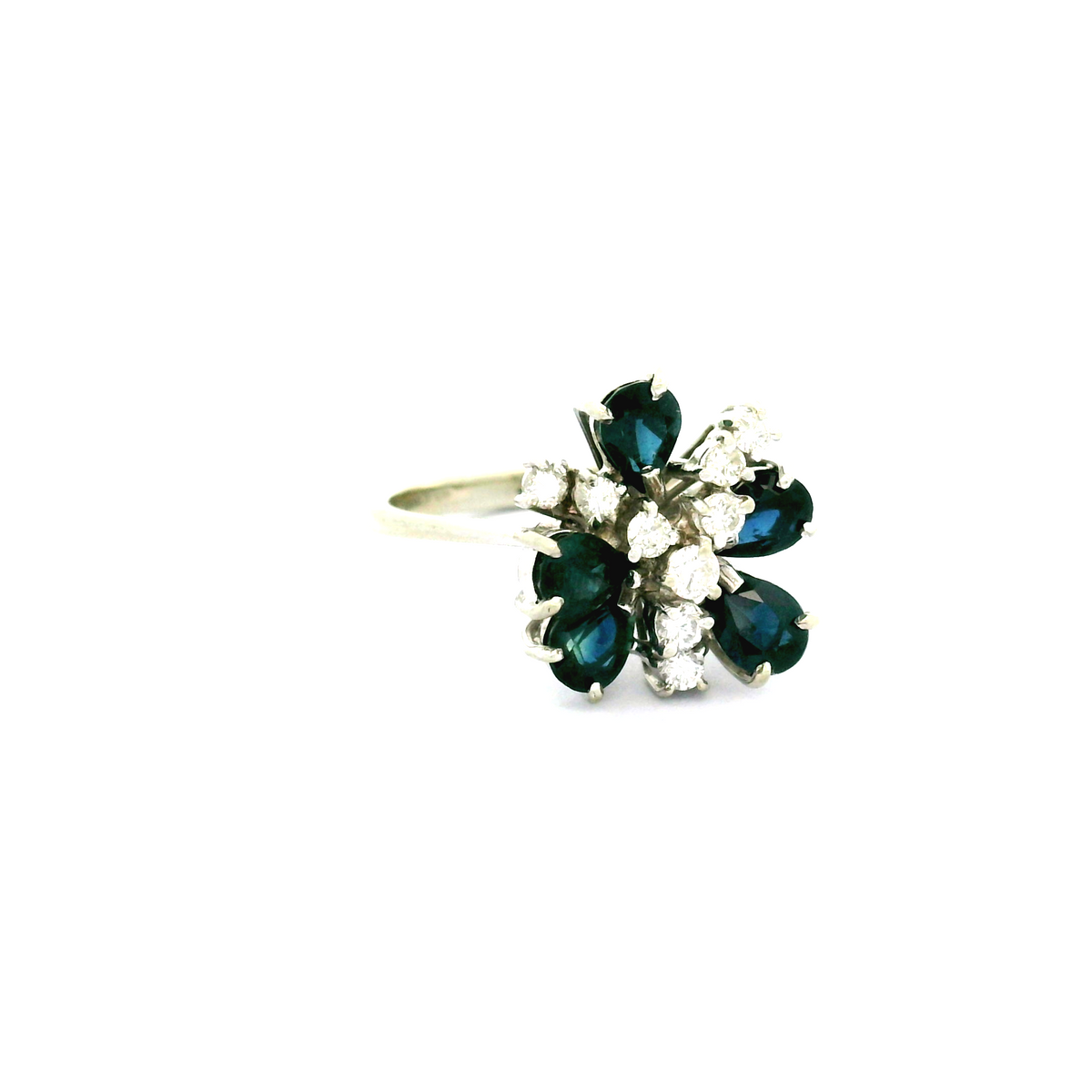 18ct Diamond & Sapphire Ring