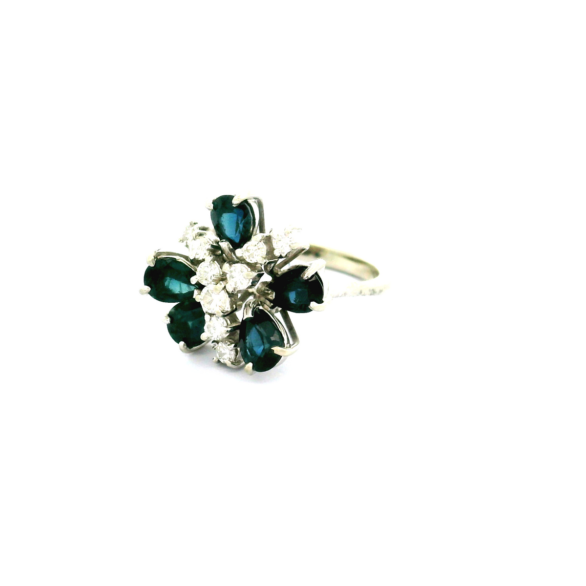 18ct Diamond & Sapphire Ring
