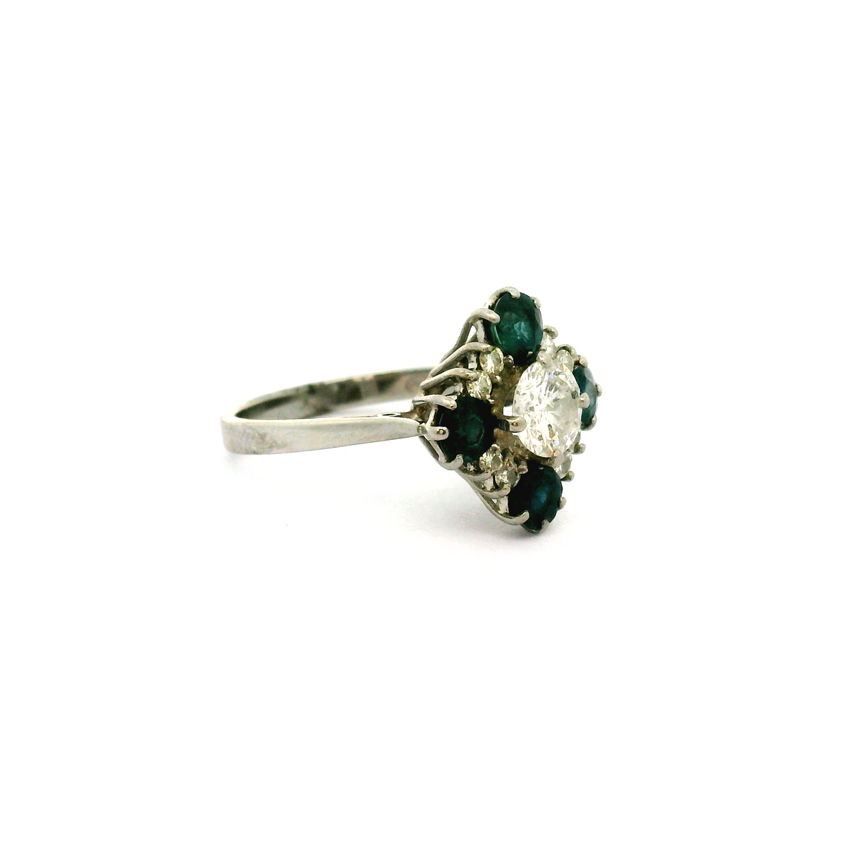 18ct Diamond & Sapphire Ring