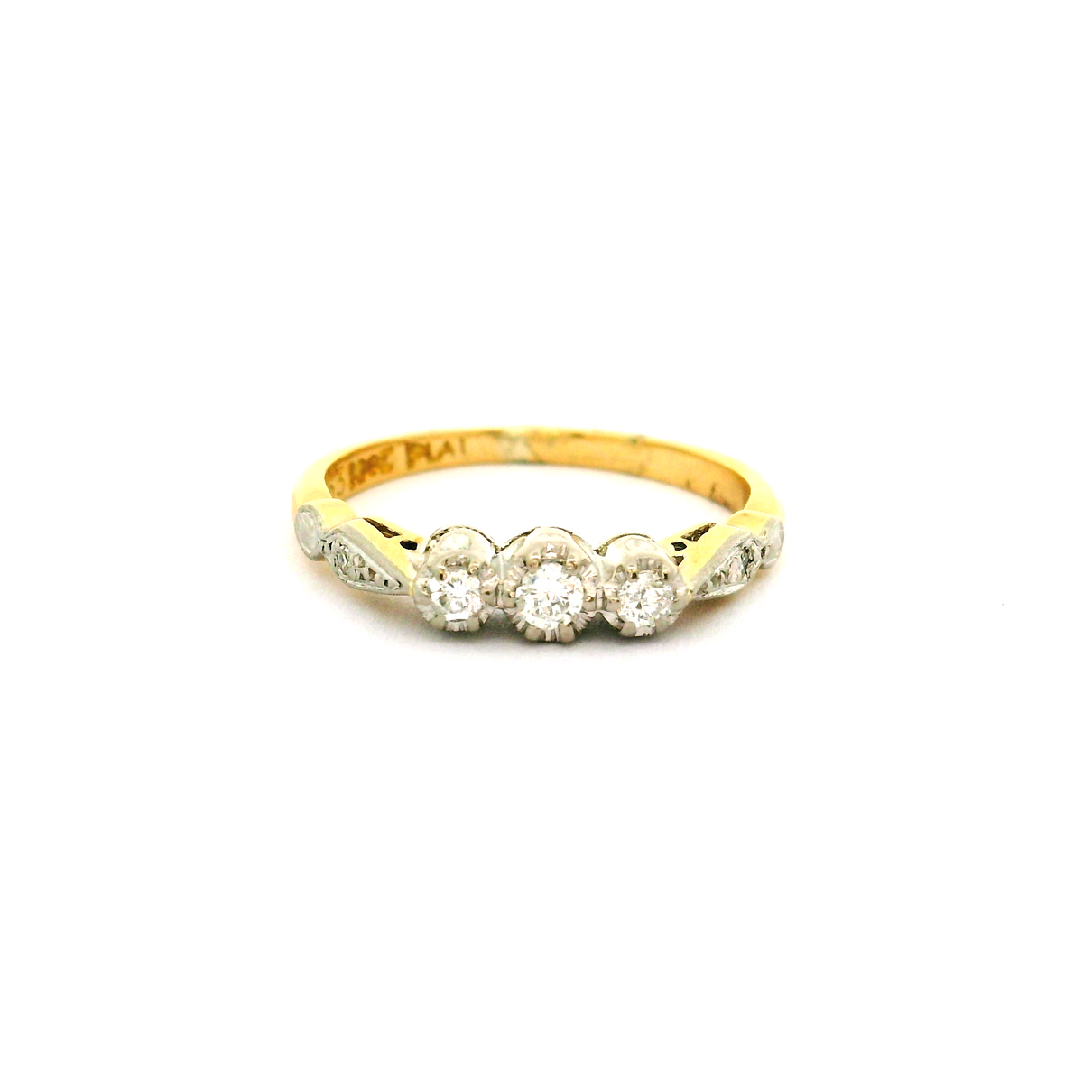 18ct Trio Diamond Ring