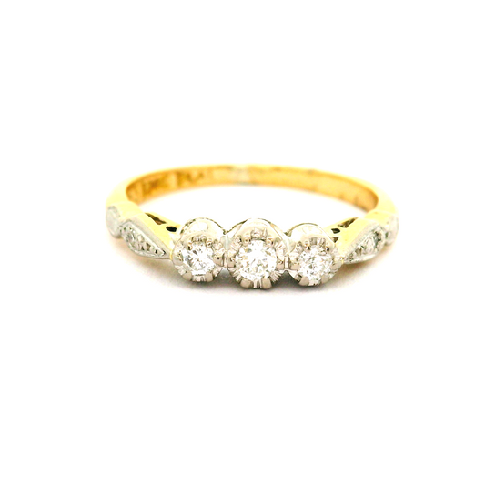 18ct Trio Diamond Ring