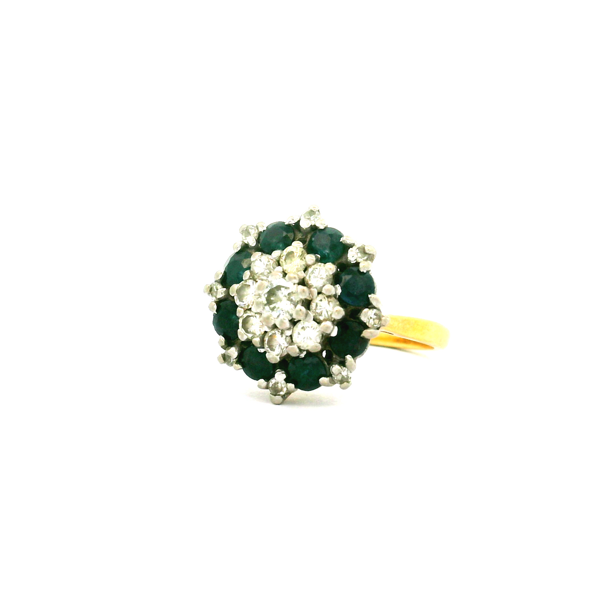 18ct Diamond & Sapphire ring