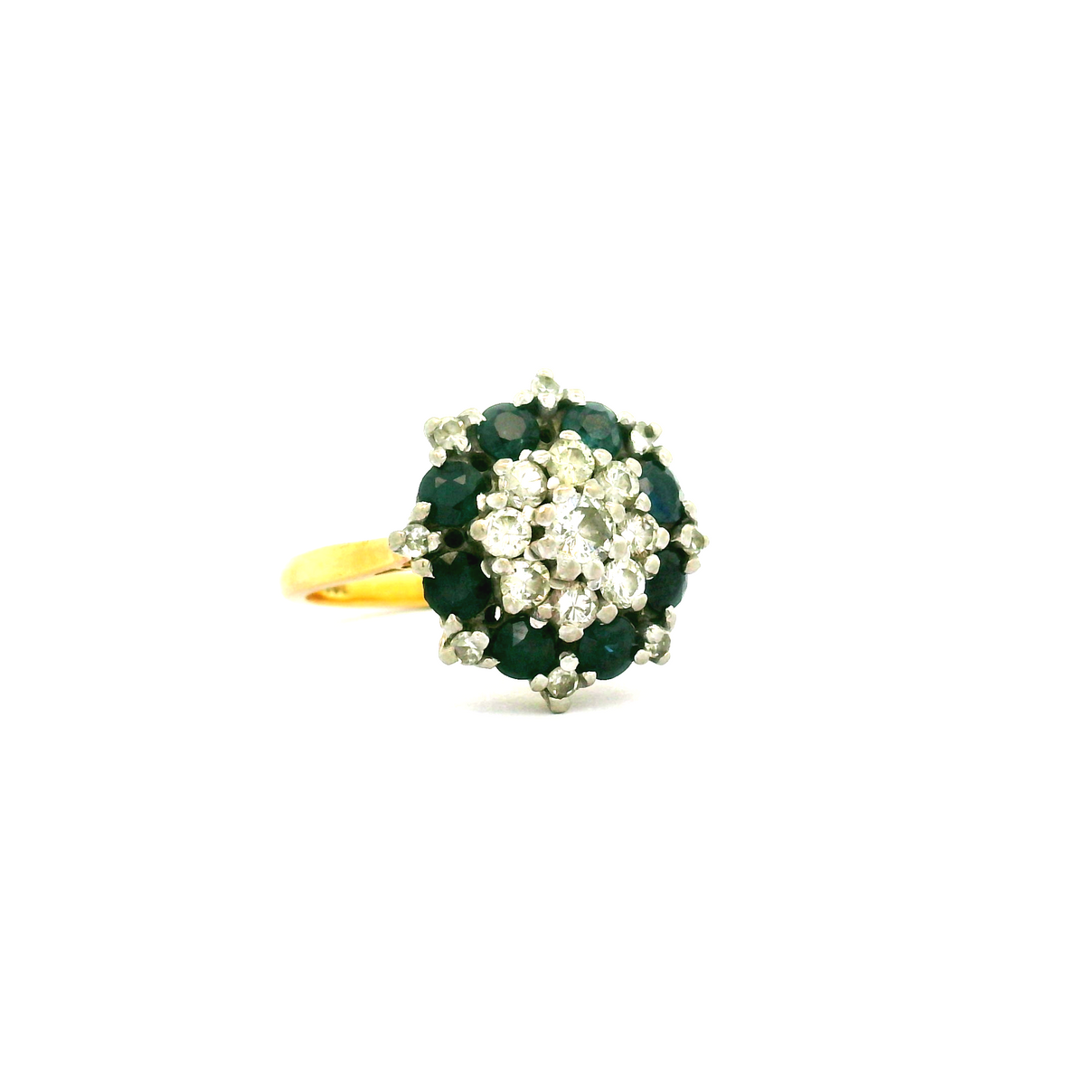 18ct Diamond & Sapphire ring