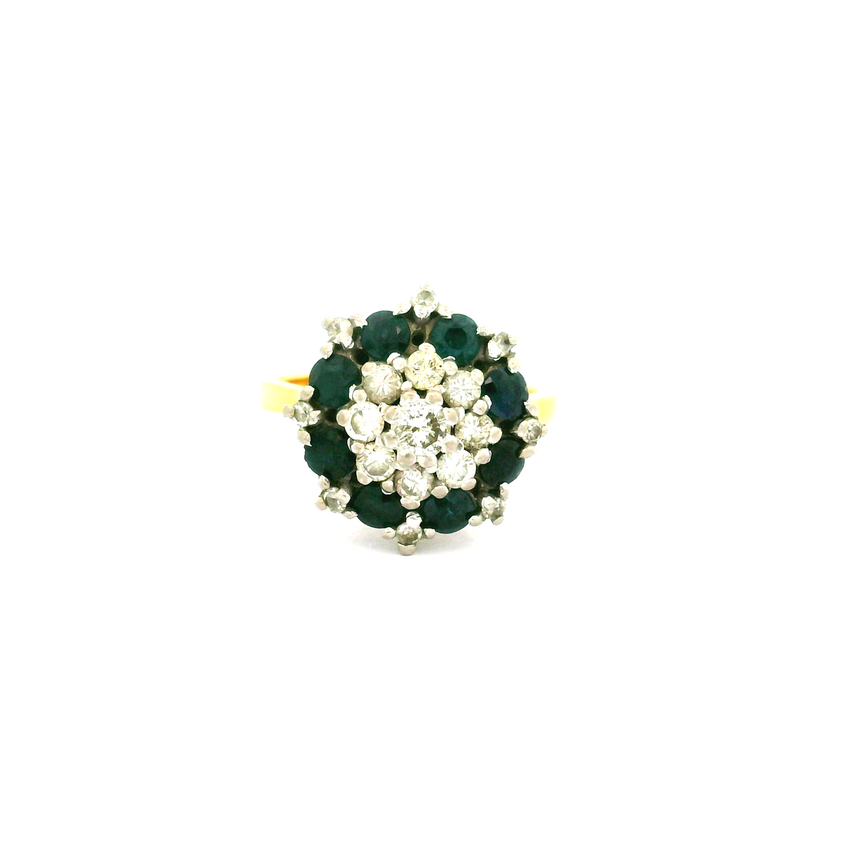 18ct Diamond & Sapphire ring