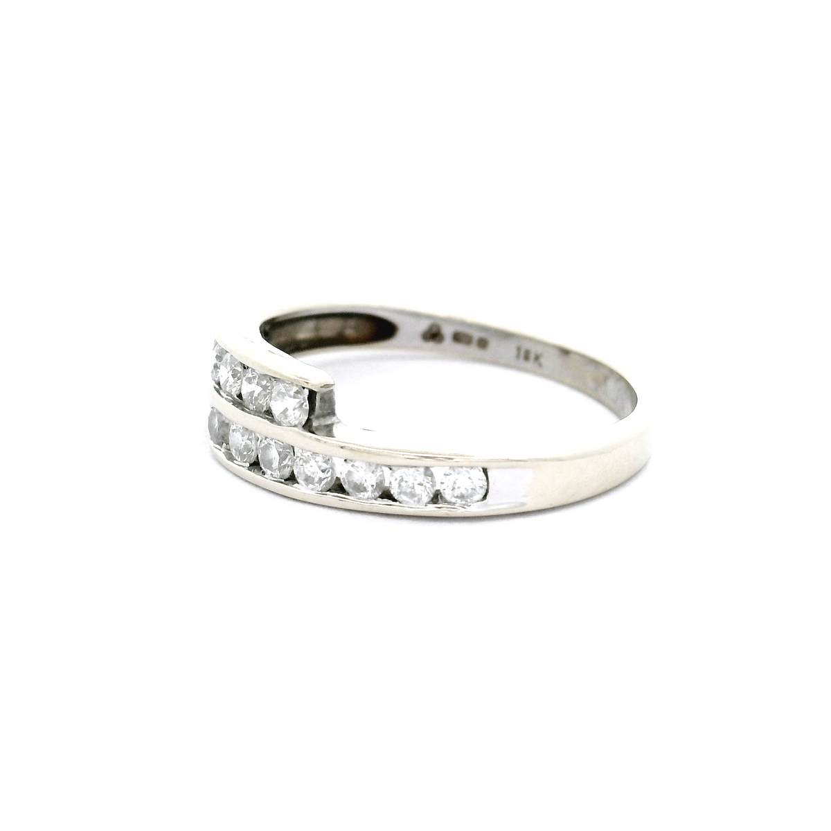 18ct Diamond Crossover Ring