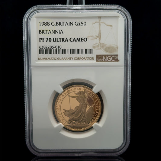 22ct 1988 1/2 Ounce Britannia PF70 Ultra Cameo